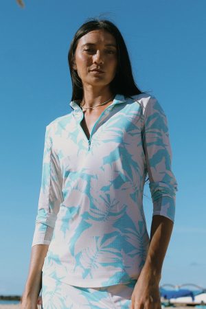 Molokai Performance Long Sleeve Top With Quarter Zip-Molokai