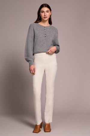 Petite Bengaline Flatten It® Pull-On Pants-Moonstone