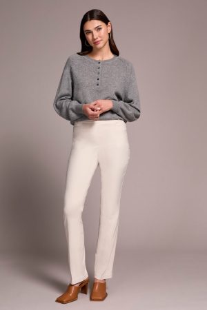 Petite Bengaline Flatten It® Pull-On Pants-Moonstone