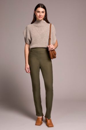 Petite Bengaline Flatten It® Pull-On Pants-Ivy