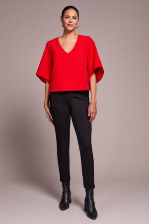 Signature Precision Ponte Pull-On Pants-Black