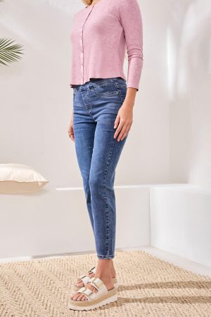 Audrey Pull-On Ankle Jegging-Dk.Vintage