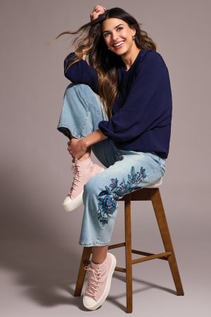 Airflow Long Sleeve Mandarin Collar Blouse-Nightfall