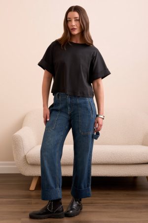 Blue Thread Audrey Carpenter Super Straight Leg Jean-Blueaway