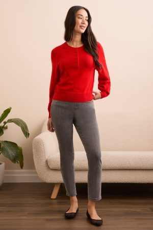 Signature Cashmere Deluxe Sweater-Crimson