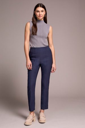 Flatten It® Pull-On Slim Leg Ankle Pants-Sapphire