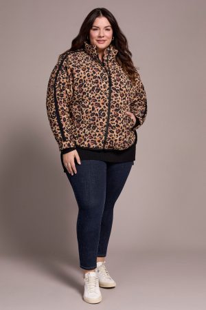 Lightweight Drop Shoulder Quilted Puffer-Biscotti