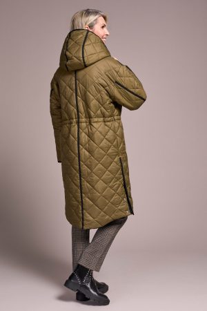Reversible Quilted Hooded Puffer Jacket-Ivy