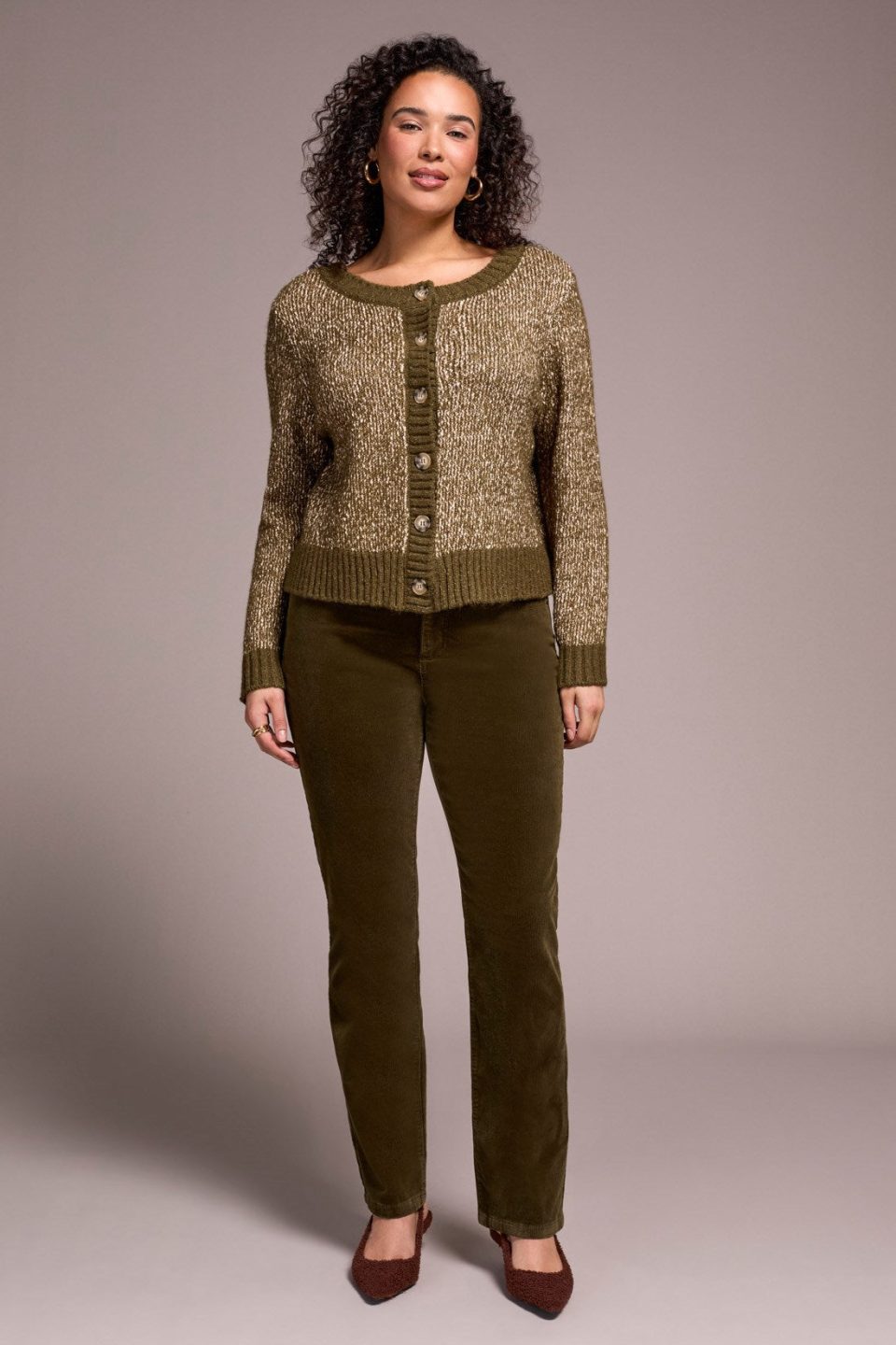 Stripe Long-Sleeve Reversible Sweater-Ivy