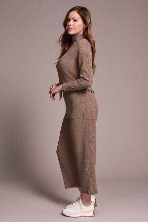 Two-Tone Crinkle Flowy Pant-Fossil