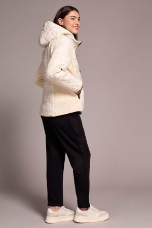 Water Repellent Textured Jacket-Moonstone